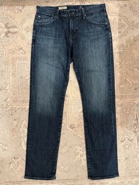 AG Adriano Goldschmied Graduate Tailored Leg Jeans Men’s 33x34 Dark Wash